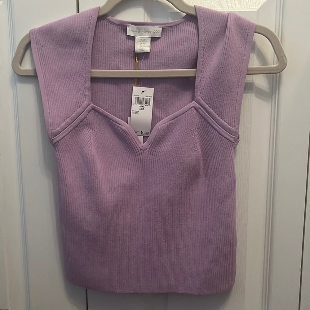 House of Harlow sleeveless ribbed shirt. Size XS. Brand new